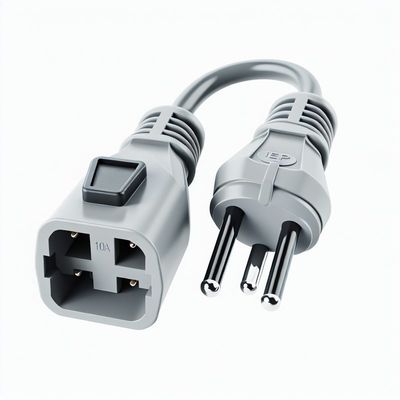 Cable de adaptador de alimentación femenino de IEC C14 a Schuko 10A 250V H05VV-F