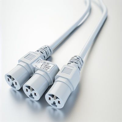 NEMA 5-15P a 3-Way 5-15R Divididor de energía SJTW 16AWG