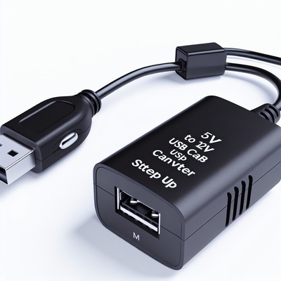 Adaptador de corriente elevador USB de 5V con toma de encendedor de cigarrillos para dispositivos de vehículos