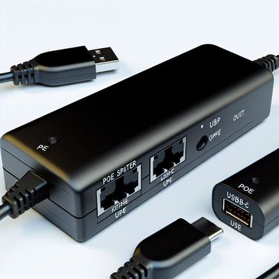 Divididor PoE con salida USB-C para dispositivos no PoE