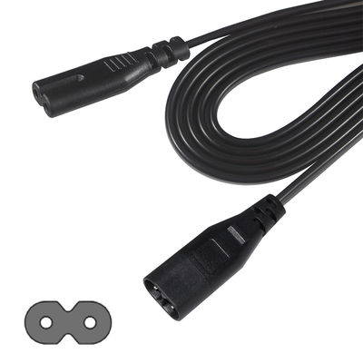 Cable de alimentación IEC 320 C7 a C8 10A 250V 18AWG para electrónica