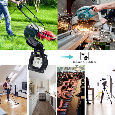 Enchufe de alimentación industrial europeo estándar de 3 pines 220V 10A