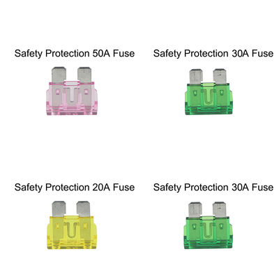 Portafusibles en línea de cuchilla de 20A con cable de calibre 12 AWG para automoción