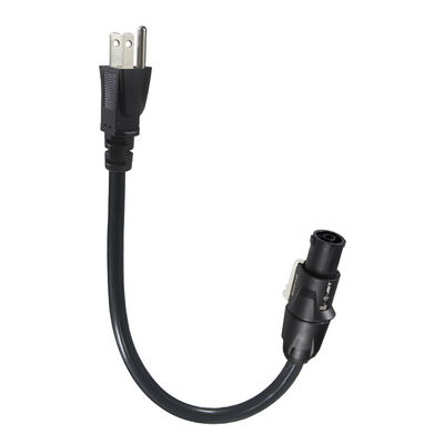 Cable de alimentación NEMA 5-15P a PowerCON TRUE1, 15A 125V para audio e iluminación