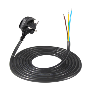 Cable de alimentación 15A 125V NEMA 5-15P con extremos estañados pelados