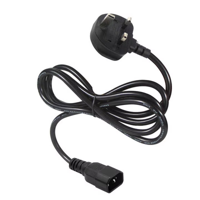 Cable de alimentación con enchufe británico con bloqueo a IEC C14 de 1.8M 10A 250V