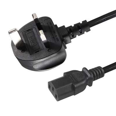 Cable de alimentación UK a IEC C13 1.8M 250V 10A para monitor de computadora