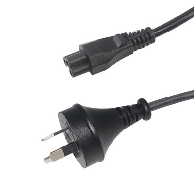 Cable de alimentación AU a IEC C5 de 3 núcleos de 1,8 m, 240 V, 2,5 A, conector australiano de 3 clavijas, tipo trébol, para adaptador de portátil y proyector