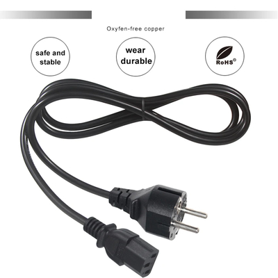 Cable de alimentación VDE 250V H05VV-F 3G1.0mm² Schuko a C13