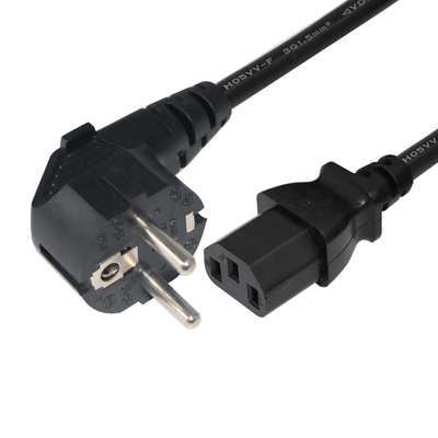 Cable de alimentación VDE 250V H05VV-F 3G1.0mm² Schuko a C13