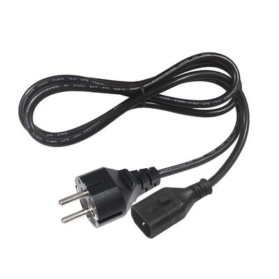 Cable de alimentación VDE H05VV-F 3G1.0mm² Schuko a C14 para servidores
