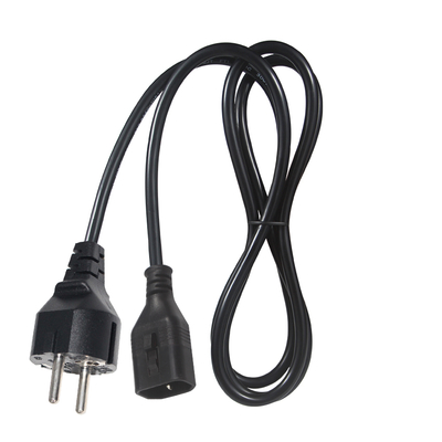 Cable de alimentación VDE H05VV-F 3G1.0mm² Schuko a C14 para servidores