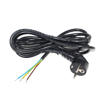 Cable de alimentación EU Schuko CEE 7/7 a cable pelado estañado H05VV-F 3G1.0mm²