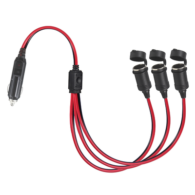 12V 1-to-3 Car Cigarette Lighter Splitter with 10A Fuse
