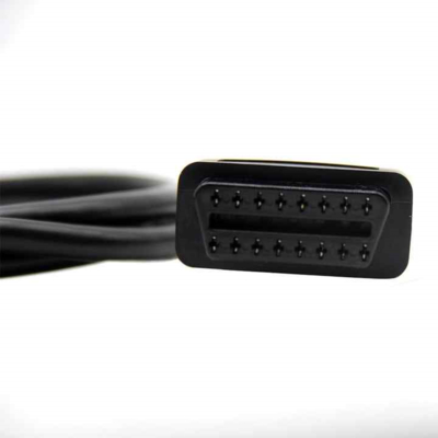 Enchufe de encendedor de cigarrillos de coche de 12V a cable de alimentación de diagnóstico con conector OBD2 y fusible para escáner automotriz, lector de códigos y ECU