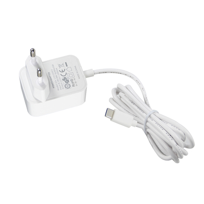 Adaptador de corriente USB-C de 12V 1A para la UE con cable de 1m