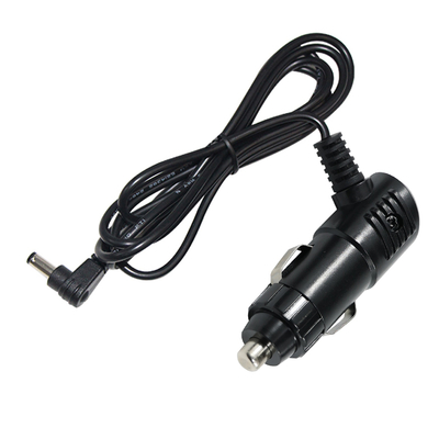 12V 3A Enchufe del encendedor de cigarrillos en ángulo al cable de alimentación de 2,1 mm DC