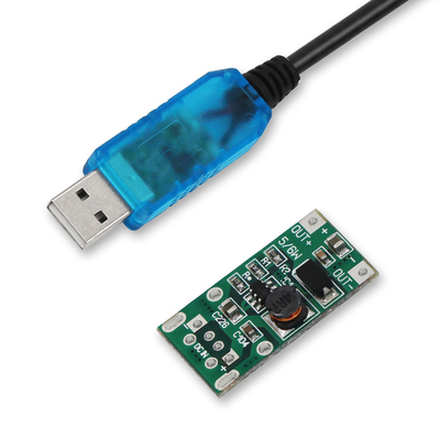 Cable convertidor de corriente USB a CC elevador de voltaje de 5V a 9V 12V para router, cámara, luz LED, ventilador pequeño