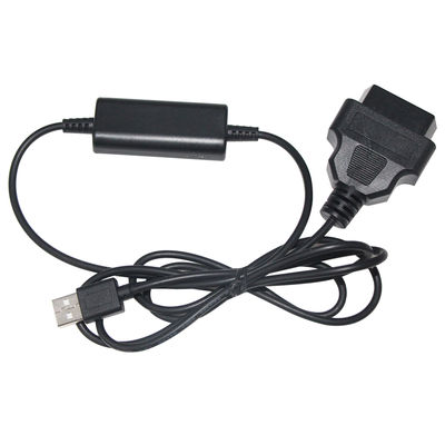 Cable adaptador convertidor de corriente OBD a USB para DVR de coche, cámara de salpicadero, rastreador GPS, cargador de teléfono, fuente de alimentación desde el puerto OBD2