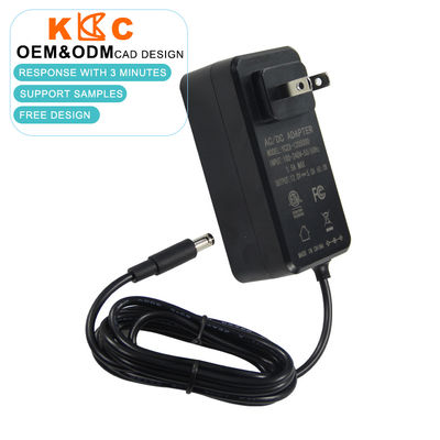 Fuente de alimentación CC de 12 V 5 A estándar de EE. UU. con conector de barril de 5,5x2,1 mm para luces de tira LED, motor eléctrico / bomba de agua