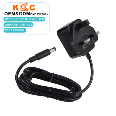 Adaptador de corriente DC de 12V con enchufe de 3 clavijas del Reino Unido para CCTV, sistemas de luces LED 1A 2A 3A dc 5.5x2.1mm Fuente de alimentación de enchufe de pared