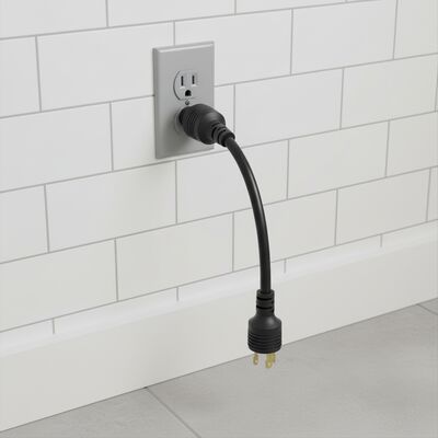 14AWG 15A NEMA L7-15P Locking Plug to L7-15R Locking Receptacle 1.5m Twist-Lock Adapter Extension Cord for Stage & Generator Use