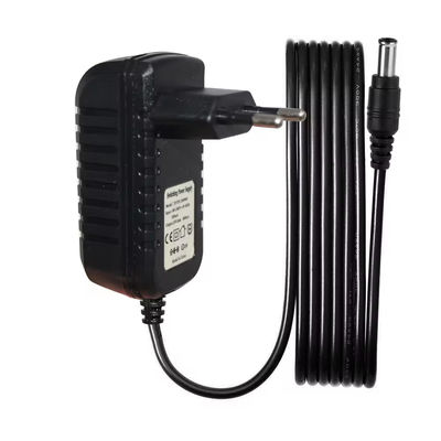 Adaptador de fuente de alimentación de 12V 0.5A 1A 1.5A 2A 2.5A 3A negro para cámaras Cctv Ip Cargar Ac a Dc Adaptador de DC 5.5Mm Jack