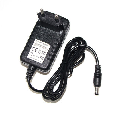 Blanco 1m 24AWG 12W Cargador de pared Kc 220V 1A Transformador Ac Dc 5.5*2.1mm Adaptador de alimentación 12V 2A 24W