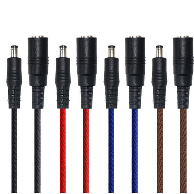 20AWG DC Power 5525 DC Plug Cable de extensión de hombre a mujer 5.5mm * 2.5mm