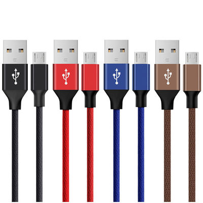 Alta velocidad de datos y carga V8 Micro cable USB 1m 1,2m para teléfono móvil blanco/negro