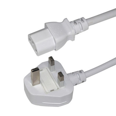 Cable de extensión B1363 PDU con toma de corriente recableable 5M y cable de alimentación C13 del Reino Unido Tipo de extremo masculino BS