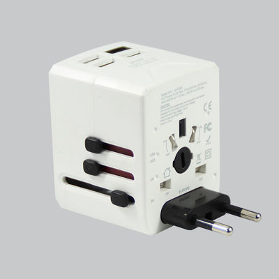 Adaptador de corriente de viaje 4 en 1 con enchufes de EE. UU., UE, Reino Unido y AU