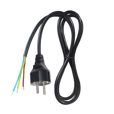 16a 250v Cordón de alimentación Schuko Plug H05vv F Vde H05vv-f Europa 3 pin Kema-keur