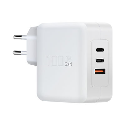 Cargador USB GaN de 100W con QC3.0 1A+2C PD para computadora portátil