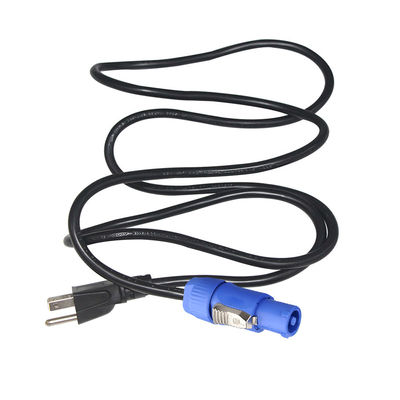 NEMA 5-15P a NAC3FCA 10A/15A Cable de alimentación estadounidense AC 14AWG NEMA5-15P a PowerCon NAC3FCA para pantalla LED