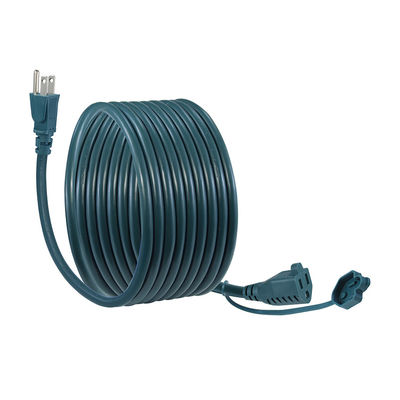 Directo NEMA5-15P Hombre a Mujer 5-15R Enchufe Verde Cordón de Extensión EE.UU.