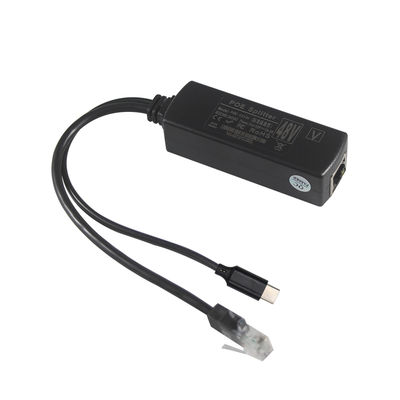 PoE Splitter con salida USB-C- 48V a 5V / 9V / 12V Convertidor de energía por Ethernet para tabletas, teléfonos, Raspberry Pi, dispositivos USB-C