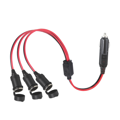 12V 1-to-3 Car Cigarette Lighter Splitter with 10A Fuse