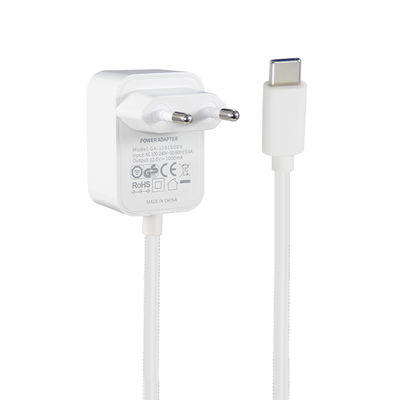 Adaptador de corriente USB-C de 12V 1A para la UE con cable de 1m