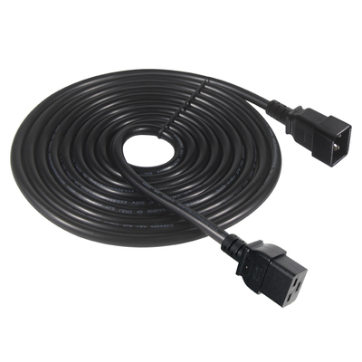IEC 320 C19 a C20 Cordón de alimentación 16A 250V 0,8m de trabajo pesado