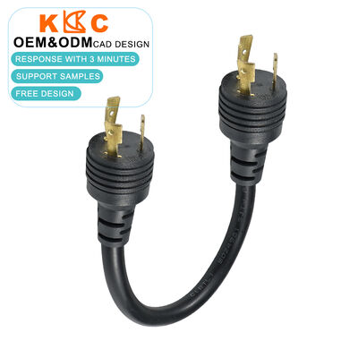 14AWG 15A NEMA L7-15P Enchufe de bloqueo al recipiente de bloqueo L7-15R Cordón de extensión de adaptador de bloqueo giratorio de 1,5 m para uso de escenario y generador